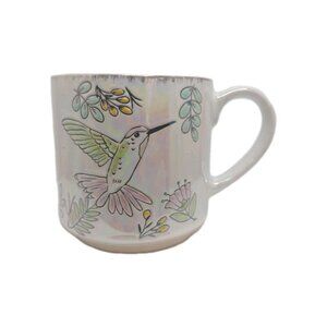 Spectrum Designs 16 oz Iridescent Hummingbird Flowers 4"X4" New